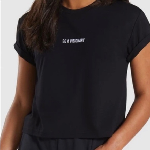 Gymshark Tops - Gymshark black tee shirt XS